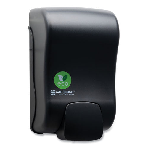 San Jamar Ecologic Rely Manual Foam Soap And Sanitizer Dispenser 900 Ml 55x45x9.25 Black