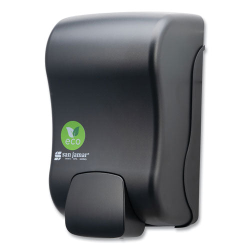 San Jamar Ecologic Rely Manual Foam Soap And Sanitizer Dispenser 900 Ml 55x45x9.25 Black