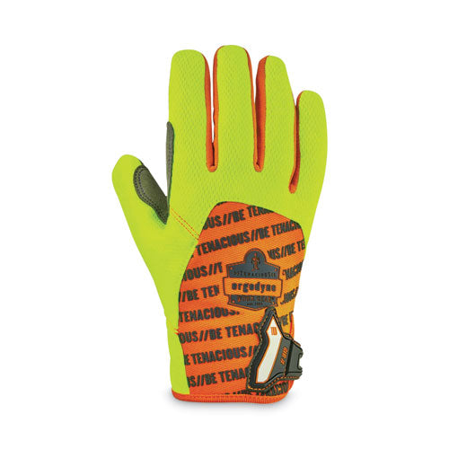 Ergodyne Proflex 812 Standard Mechanics Gloves Lime Medium Pair