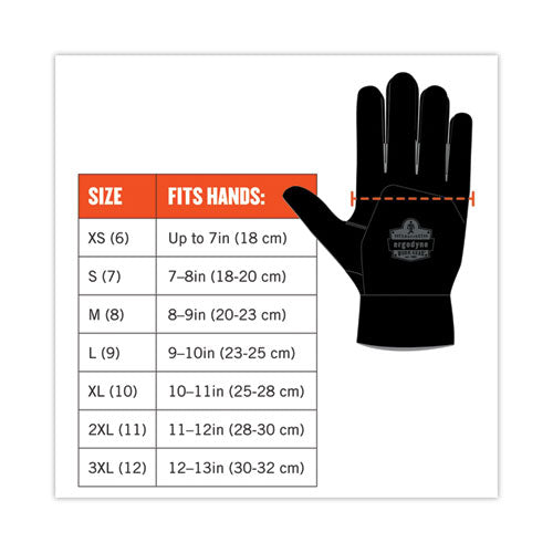Ergodyne Proflex 710ltr Heavy-duty Leather-reinforced Gloves Black Small Pair