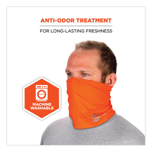 Ergodyne Chill-its 6489 2-layer Cooling Performance Knit Multi-band Polyester/spandex L/xl Hivis Orange