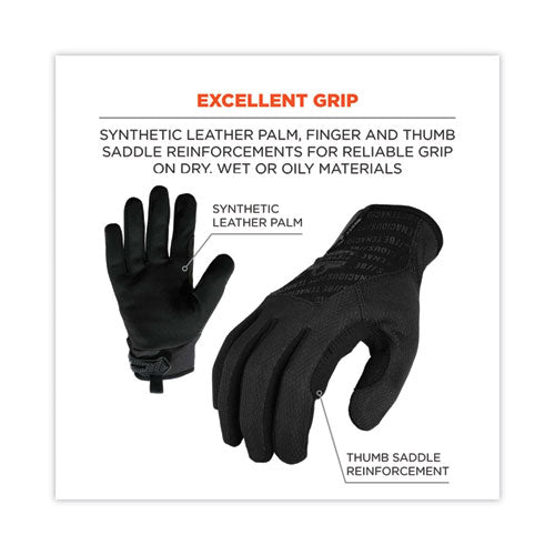 Ergodyne Proflex 812blk High-dexterity Black Tactical Gloves Black 2x-large Pair