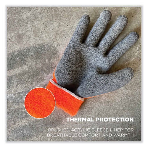 Ergodyne Proflex 7401-case Coated Lightweight Winter Gloves Orange 2x-large 144 Pairs/Case