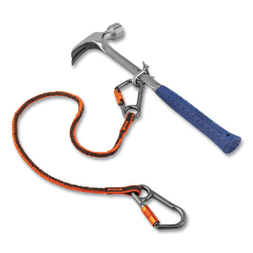 Ergodyne Squids 3118f(x) Tool Lanyards W/lock Aluminum Carabiners 15 Lb Work Cap 38" To 48" Orange/grayships In 1-3 Business Days