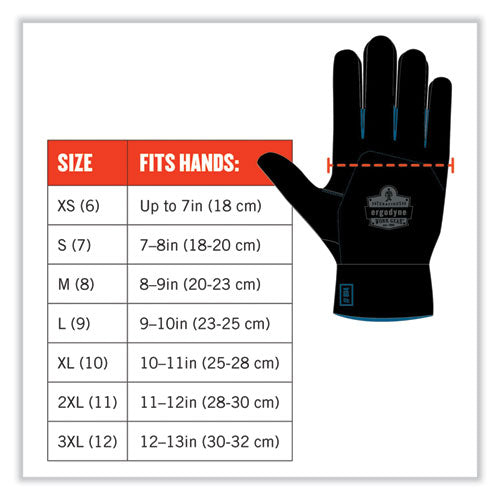 Ergodyne Proflex 7551-case Ansi A5 Coated Waterproof Cr Gloves Orange Small 144 Pairs/Case