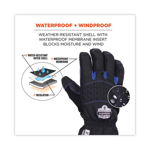 Ergodyne Proflex 819wp Extreme Thermal Wp Gloves Black Large Pair
