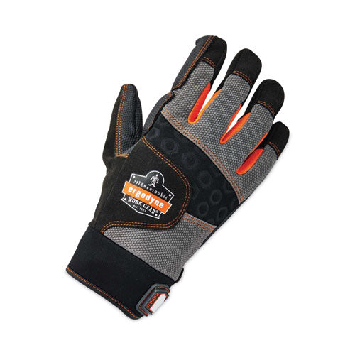 Ergodyne Proflex 9002 Certified Full-finger Anti-vibration Gloves Black Small Pair