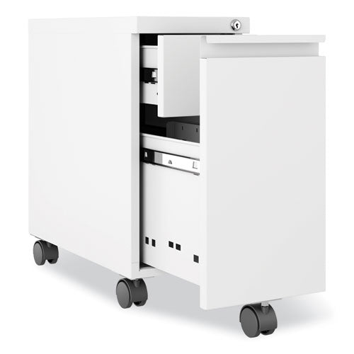 Hirsh Industries Zip Mobile Pedestal File 1 Drawer File. Legal/letter White 10x19.88x21.75