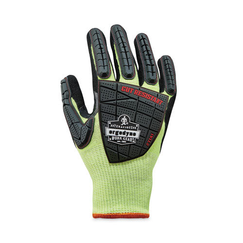 Ergodyne Proflex 7141 Ansi A4 Dir Nitrile-coated Cr Gloves Lime X-large Pair
