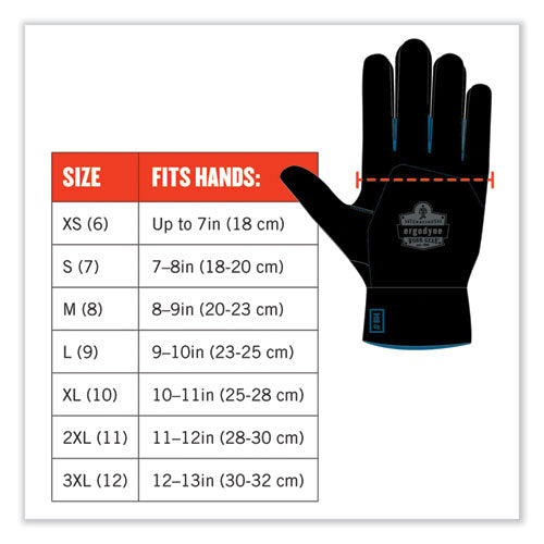 Ergodyne Proflex 7551 Ansi A5 Coated Waterproof Cr Gloves Orange Medium Pair