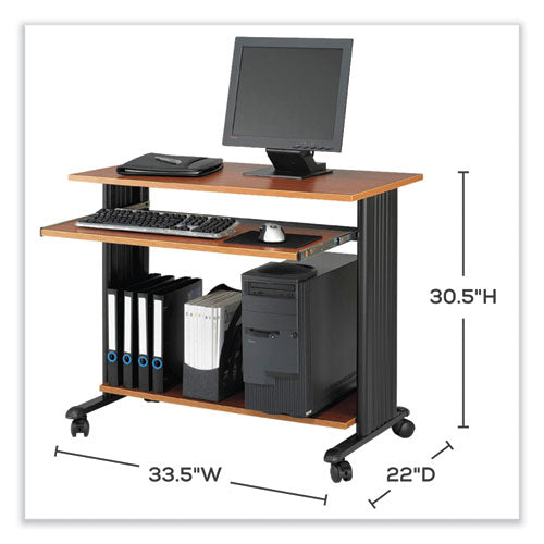 Safco Muv Standing Desk 35.5"x22"x30.5" Cherry