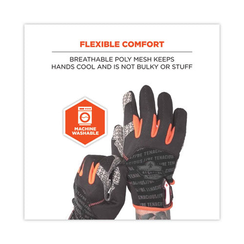 Ergodyne Proflex 821 Smooth Surface Handling Gloves Black Large Pair