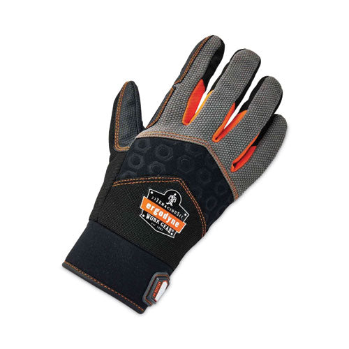 Ergodyne Proflex 9001 Full-finger Impact Gloves Black Large Pair