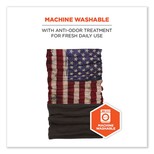 Ergodyne N-ferno 6492 2-piece Thermal Fleece + Poly Multi-band One Size Fits Most American Flag