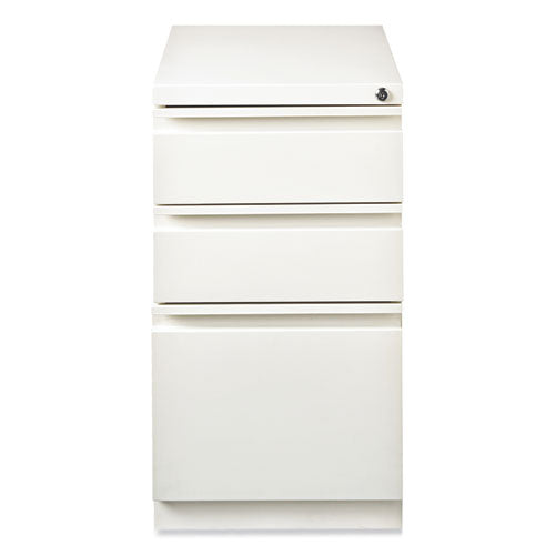 Hirsh Industries Full-width Pull 20 Deep Mobile Pedestal File  Box/box/file Letter White 15x19.88x27.75