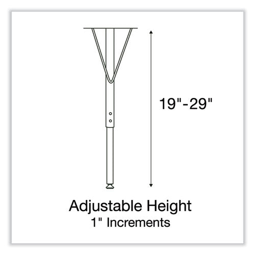 Correll Markerboard Activity Tables Rectangular 60"x30"x19" To 29" White Top Black Legs 4/pallet