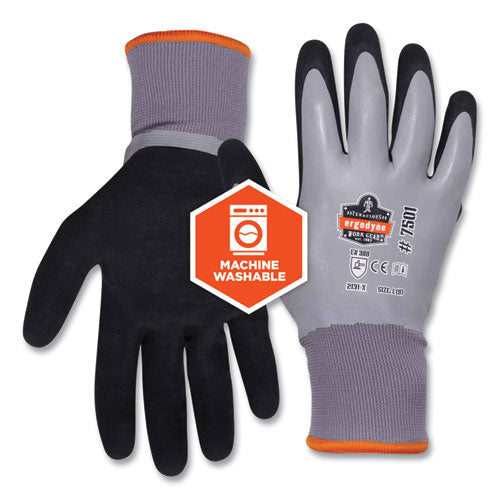 Ergodyne Proflex 7501 Coated Waterproof Winter Gloves Gray 2x-large Pair