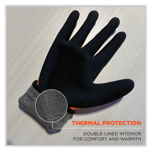 Ergodyne Proflex 7551 Ansi A5 Coated Waterproof Cr Gloves Small Orange Pair