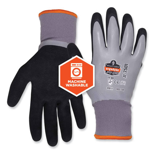 Ergodyne Proflex 7501-case Coated Waterproof Winter Gloves Gray X-large 144 Pairs/Case