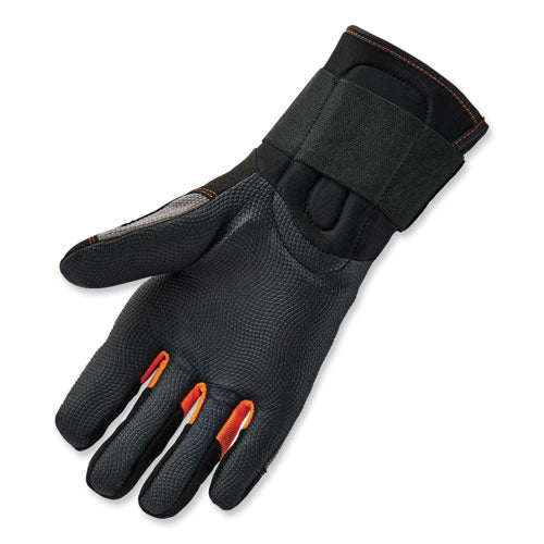 Ergodyne Proflex 9012 Certified Av Gloves + Wrist Support Black Medium Pair