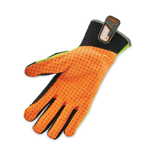 Ergodyne Proflex 925f(x) Standard Dorsal Impact-reducing Gloves Black/lime Medium Pair
