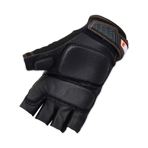 Ergodyne Proflex 900 Half-finger Impact Gloves Black Large Pair