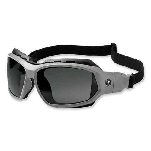 Ergodyne Skullerz Loki Safety Glasses/goggles Matte Gray Nylon Impact Frame Polarized Smoke Polycarb Lensships In 1-3 Business Days