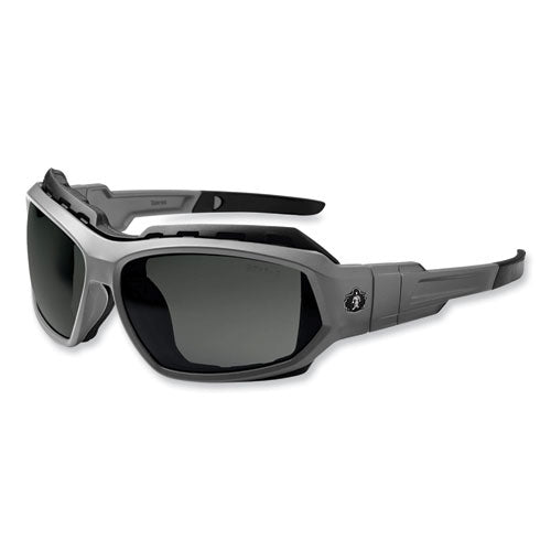 Ergodyne Skullerz Loki Safety Glasses/goggles Matte Gray Nylon Impact Frame Polarized Smoke Polycarb Lensships In 1-3 Business Days