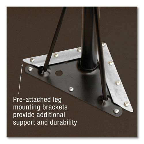 Correll Adjustable Activity Table Rectangular 48"x24"x19" To 29" Med Oak Top Black Legs 4/pallet