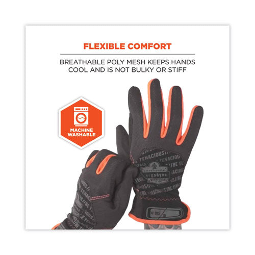 Ergodyne Proflex 815 Quickcuff Mechanics Gloves Black X-large Pair