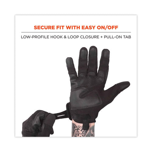 Ergodyne Proflex 710blk Abrasion-resistant Black Tactical Gloves Black 2x-large Pair