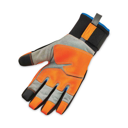 Ergodyne Proflex 818wp Thermal Wp Gloves With Tena-grip Orange Small Pair