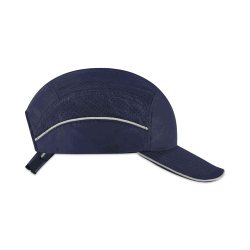 Ergodyne Skullerz 8955 Lightweight Bump Cap Hat Long Brim Navy