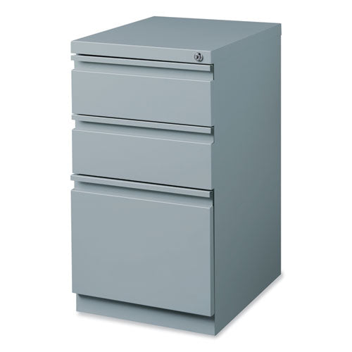 Hirsh Industries Full-width Pull 20 Deep Mobile Pedestal File Box/box/file Letter Platinum 15x19.88x27.75