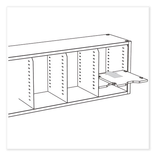 Safco E-z Sort Additional Mail Trays 5 Shelves 11x12.5x0.5 Black