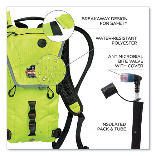 Ergodyne Chill-its 5156 Low Profile Hydration Pack 3 L Hi-vis Lime