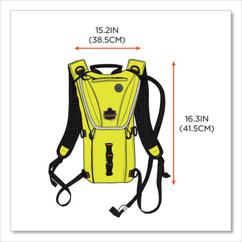 Ergodyne Chill-its 5156 Low Profile Hydration Pack 3 L Hi-vis Lime