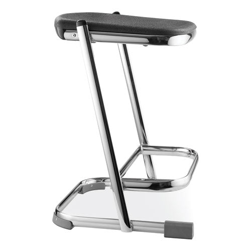 NPS 6600 Series Elephant Z-stool Backless Supports Up To 500lb 22" Seat Height Black Seat Chrome Frameships In 1-3 Bus Days