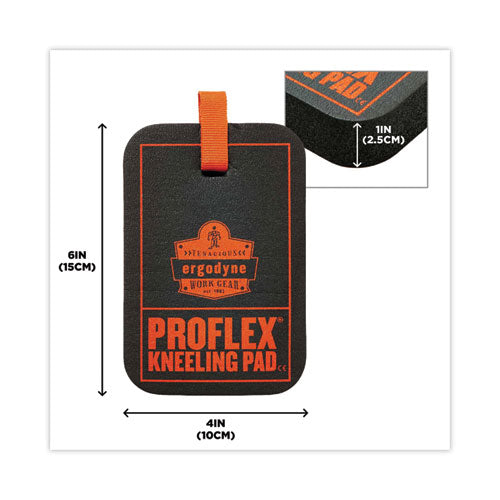 Ergodyne Proflex 365 Mini Foam Kneeling Pad Grabber 1" Mini Black