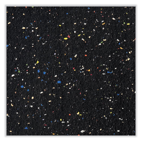 Ghent Satin Aluminum-frame Recycled Rubber Bulletin Boards 96.5x48.5 Confetti Surface