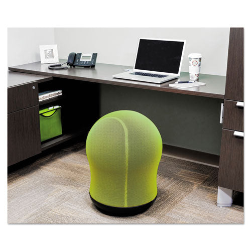 Safco Zenergy Swivel Ball Chair Backless Supports Up To 250 Lb Green Seat Black Base