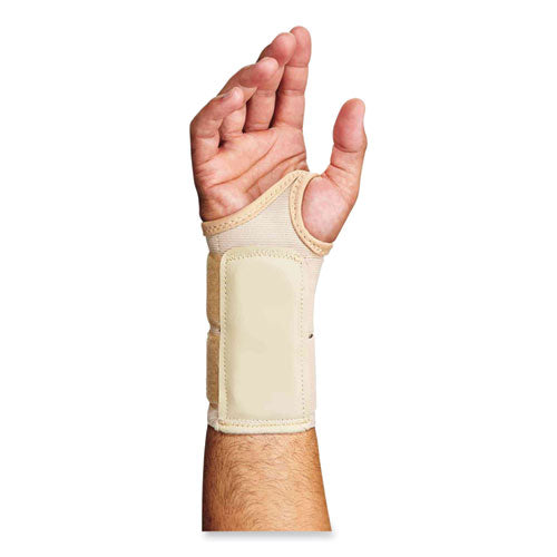 Ergodyne Proflex 4010 Double Strap Wrist Support X-large Fits Right Hand Tan