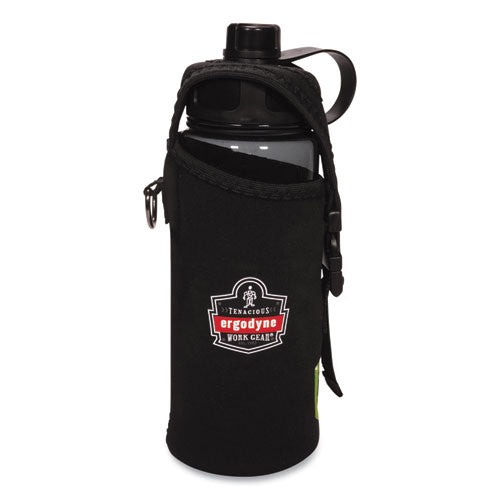 Ergodyne Chill-its 5151 Plastic Wide Mouth Water Bottle 34 Oz Black