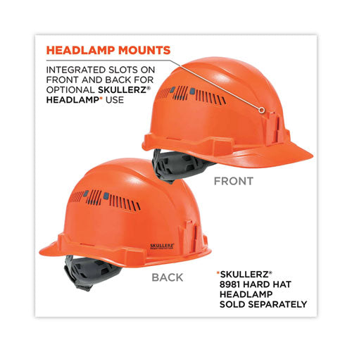 Ergodyne Skullerz 8972 Class C Hard Hat Cap Style Orange