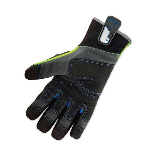 Ergodyne Proflex 925wp Performance Dorsal Impact-reducing Thermal Waterproof Gloves Black/lime Xl Pair