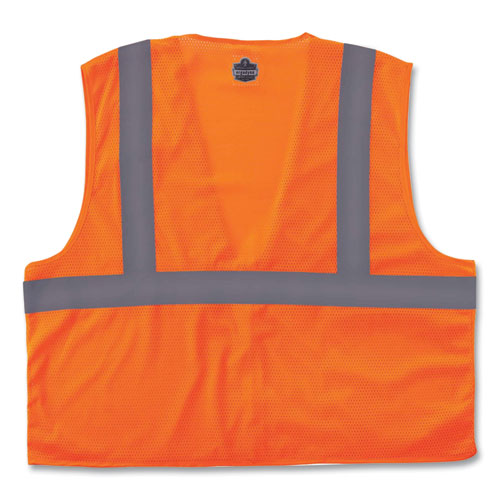 Ergodyne Glowear 8210z Class 2 Economy Mesh Vest Polyester Orange Small/medium