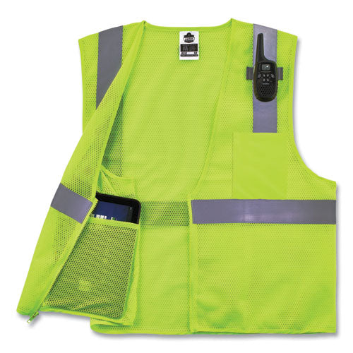 Ergodyne Glowear 8210z Class 2 Economy Mesh Vest Polyester Lime 4x-large/5x-large