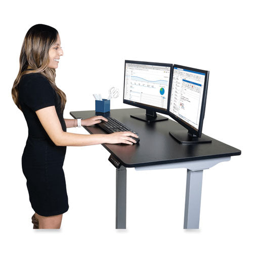 Victor Electric Height Adjustable Standing Desk 48x23.6x28.7 To 48.4 Black