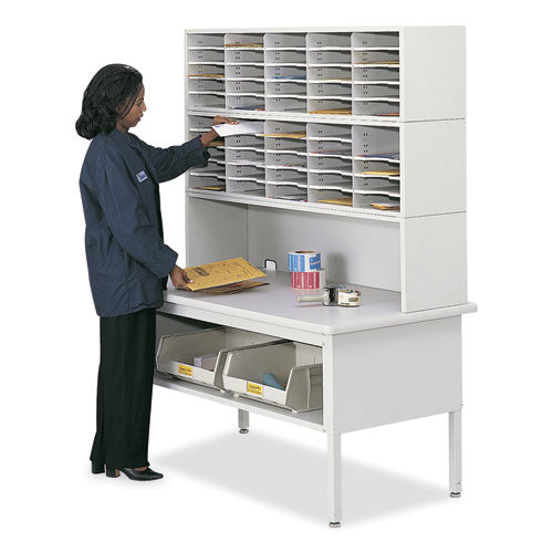 Safco E-z Sort Additional Mail Trays 5 Shelves 11x12.5x0.5 Gray