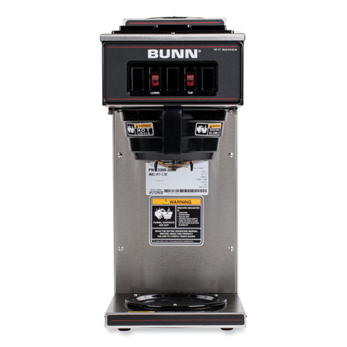 BUNN Vp17-2 12-cup Pourover Coffee Brewer Black/stainless Steel